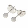 4568 Srebrne kolczyki kulki pozłacane 18k Xuping wtyczki 4mm